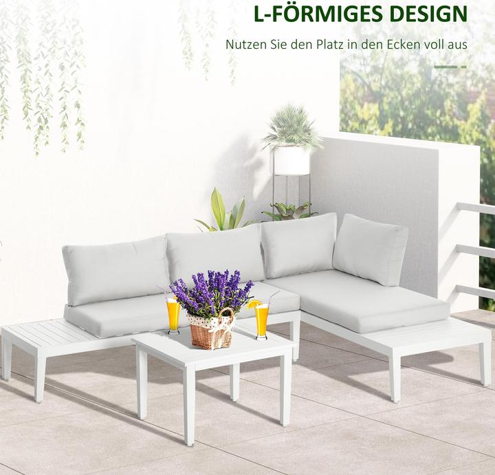 Actual product image Outsunny Garden furniture set with washable cushions