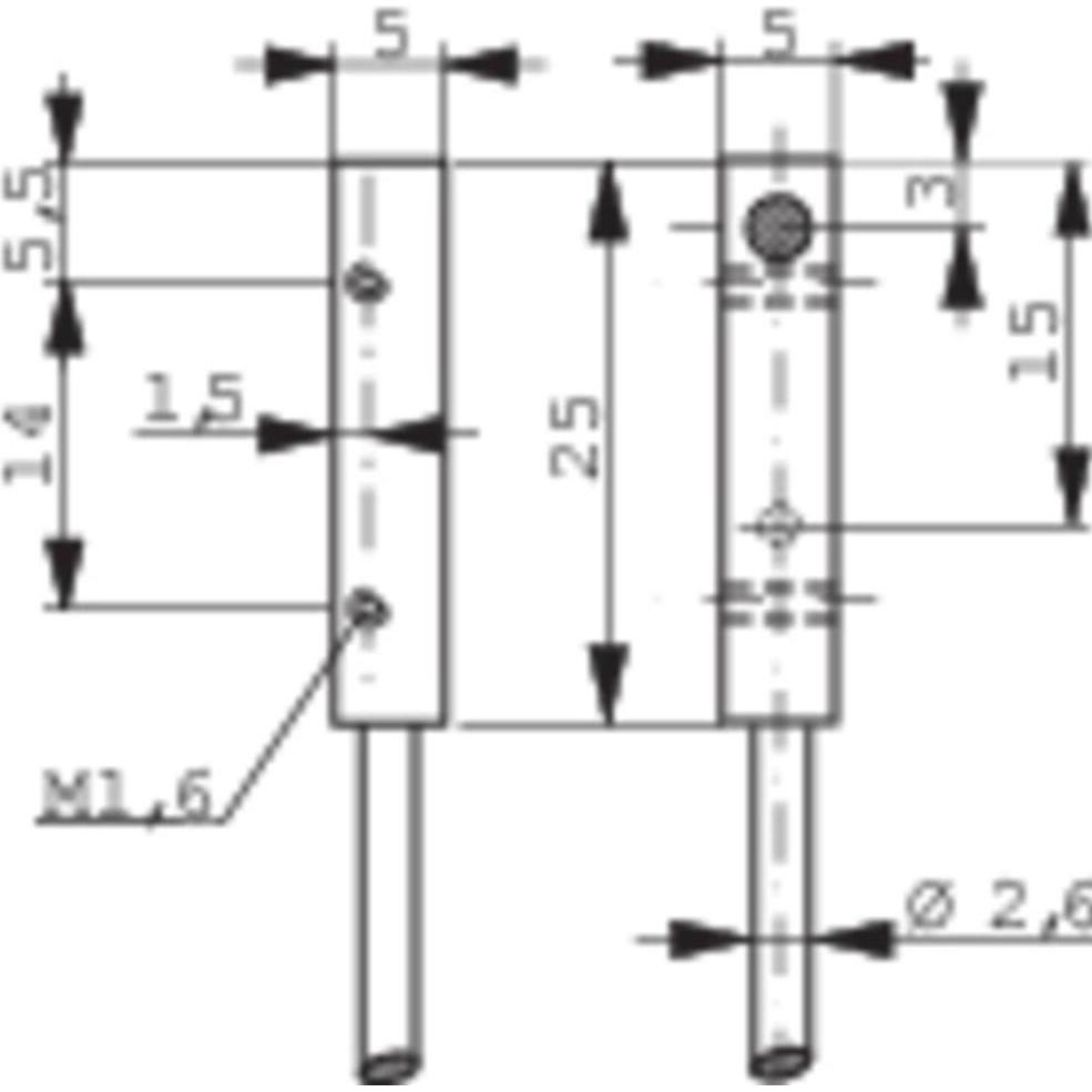 Thumbnail - Contrinex Induktiver Näherungsschalter 5 x 5 mm bündig PNP DW-AD-623-C5 (Elektronikkit), Elektronikmodul