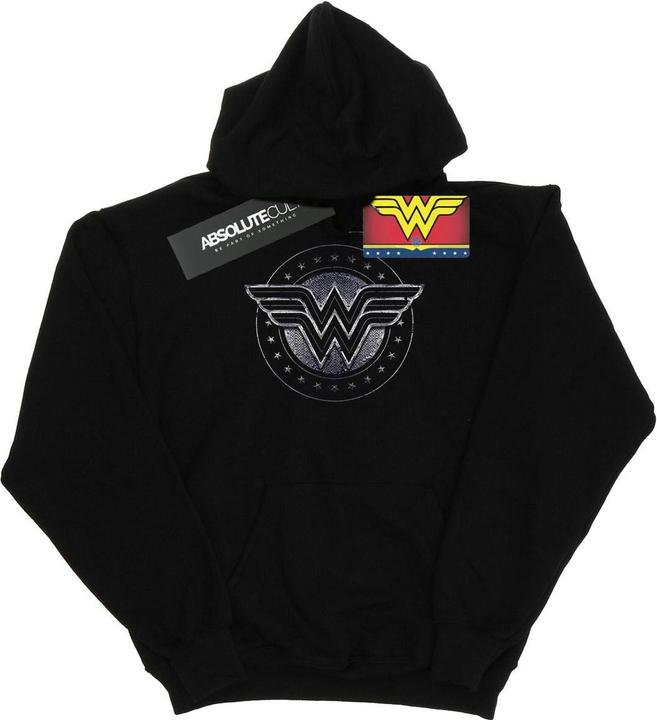 Immagine prodotto Wonder Woman Star Shield Felpa con Cappuccio Ragazze (140, 146)