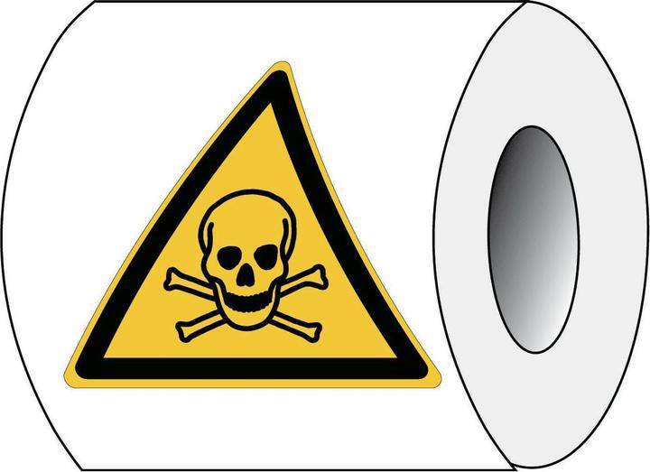 Produktbild Brady ISO 7010 PIC W016 B-7541 ISO Sicherheitskennzeichnung - Warnung vor giftigen Stoffen Lami