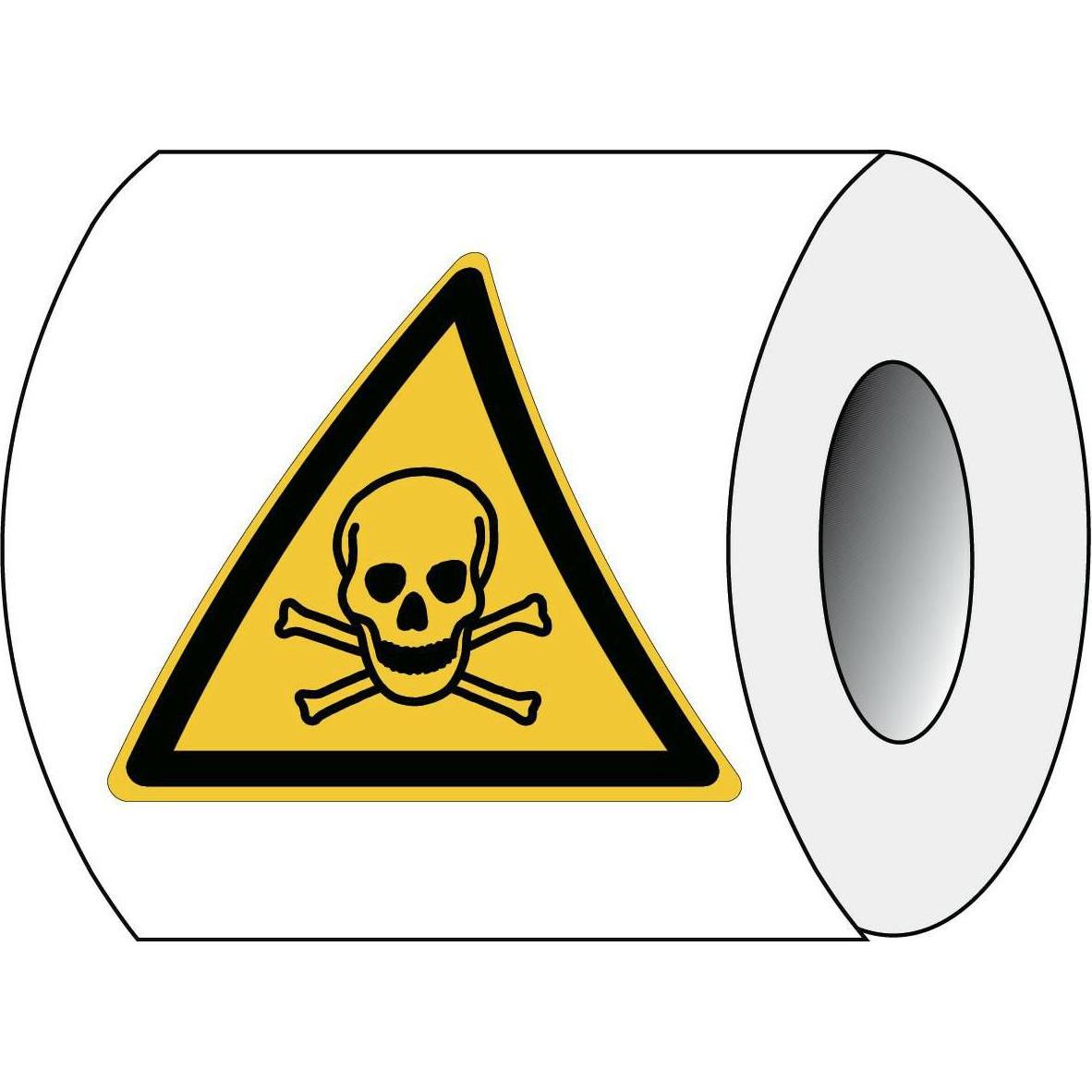 Brady, Etiketten, ISO 7010 PIC W016 B-7541 ISO Sicherheitskennzeichnung - Warnung vor giftigen Stoffen Lami