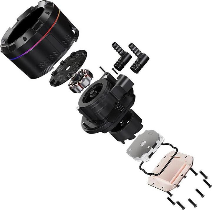 Actual product image ID-Cooling Liquid Processor Cooler with SL240 XE Display Black aRGB Lighting