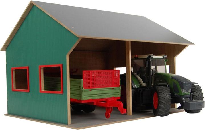 Kids Globe Farming Kids Globe Hangar agricole pour 2 véhicules, 1:16