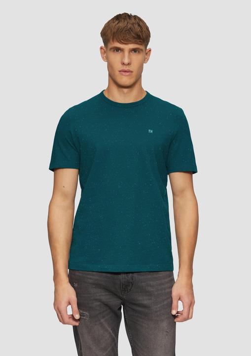 Produktbild S.Oliver T-Shirt Kurzärmeliges Crew-Neck-Shirt mit Logo (M)