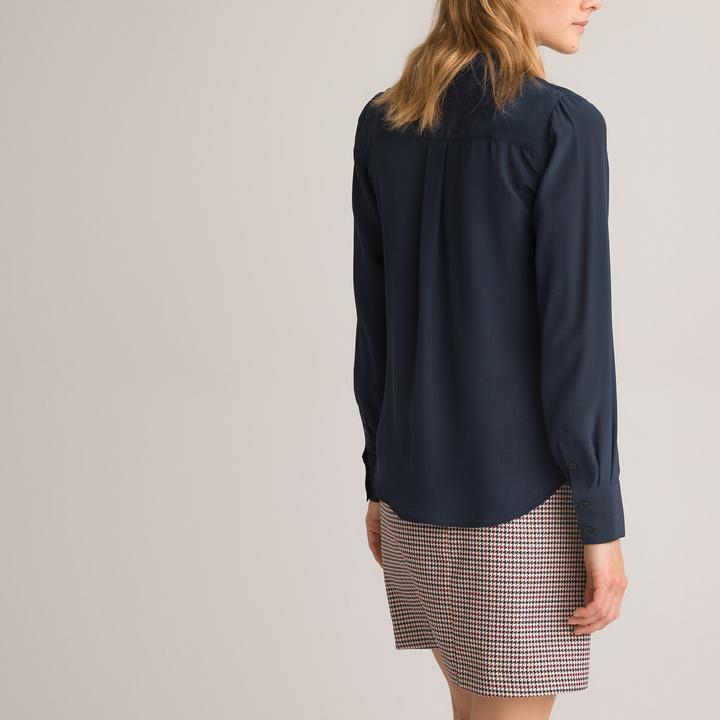 Produktbild La Redoute Collections Seidenbluse mit langen Ärmeln (40)