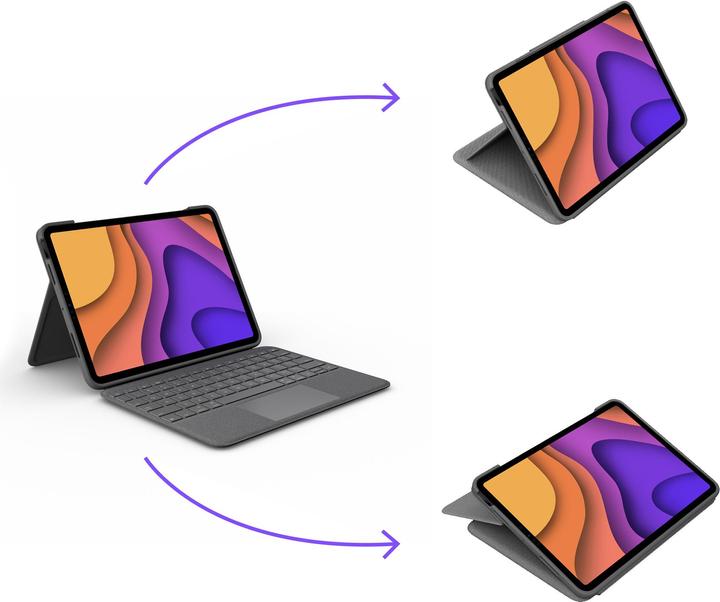 Actual product image Logitech Folio Touch (FR, iPad Air 2020 (4. Gen))