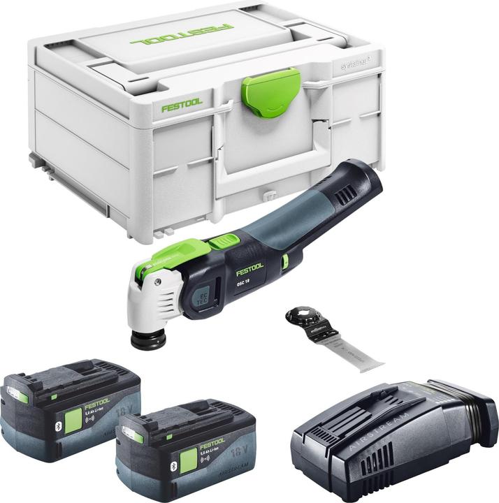 Actual product image Festool VECTURO OSC 18 E-Basic Battery Oscillator 18 V Starlock Max Brushless + 2x rechargeable battery 5.0