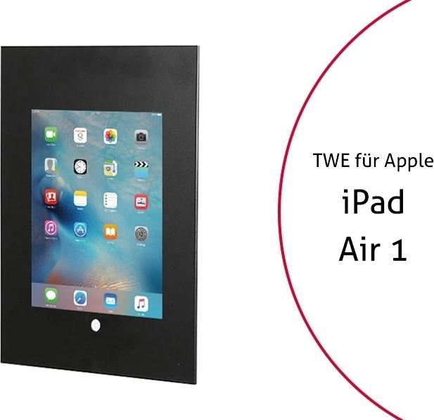 Produktbild TabLines TWE051B Tablet Wandeinbau für Apple iPad Air 1 HB, schwarz