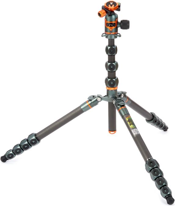 Actual product image 3 Legged Thing Legends Bucky Grey Allround Tripod with Ball Head AirHed VU Blue (Plastic)