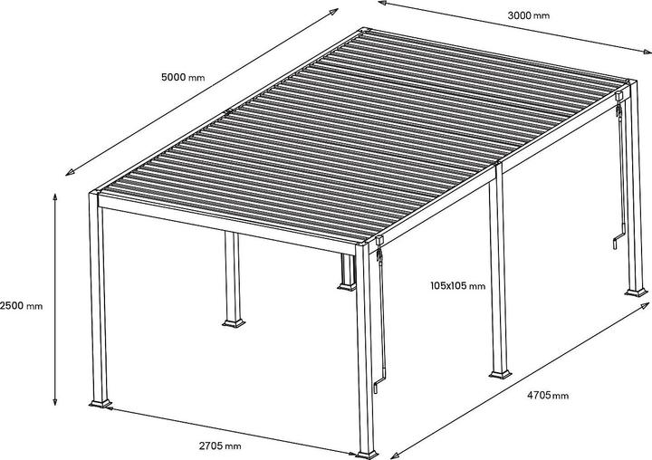 Actual product image Vente-unique Amalfi (500 cm, 500 cm)