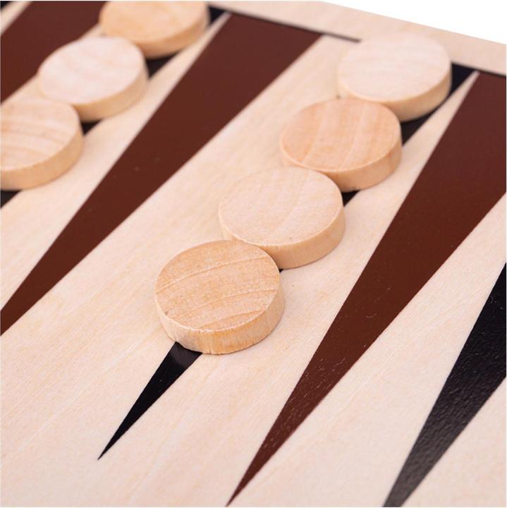 Produktbild Bigjigs Backgammon Brettspiel aus Holz (2 Spieler)