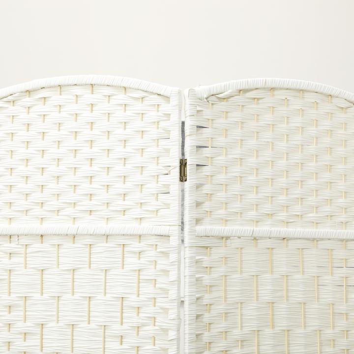 Actual product image Homcom Paravent Polypropylen, Kiefernholz Weiss