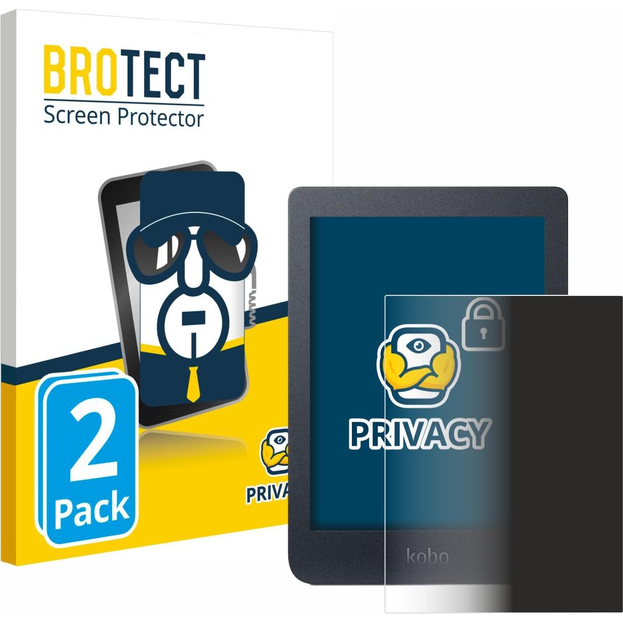 BROTECT Sichtschutzfolie Anti-Spy Privacy Folie Blaulicht-Schutz (Nia), eReader Zubehör, Blau