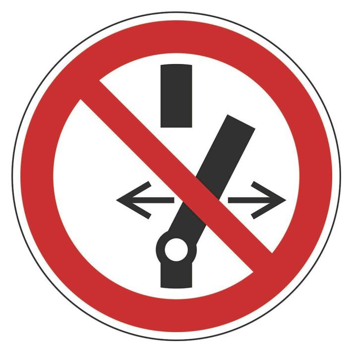 Hein, Veiligheidsmarkeringen, 27546 Verbotsschild Schalten Verboten Asr/Iso Magnetfolie Ø 100mm