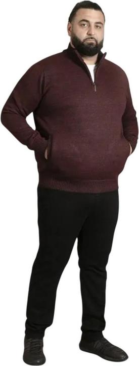 Produktbild DUKE D555 Cramlington Sweatshirt mit kurzem Reissverschluss Jerseyware Kingsize (4XL)