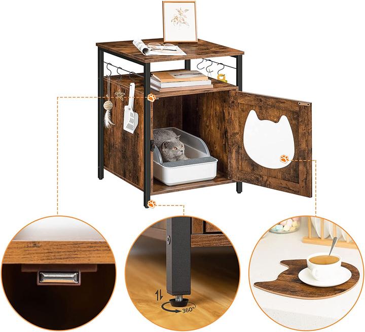 Image du produit Hoobro Armoire à litière (Bac à litière fermé)