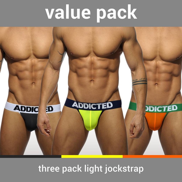 Image du produit Addicted Jockstrap Three Pack Light (L)