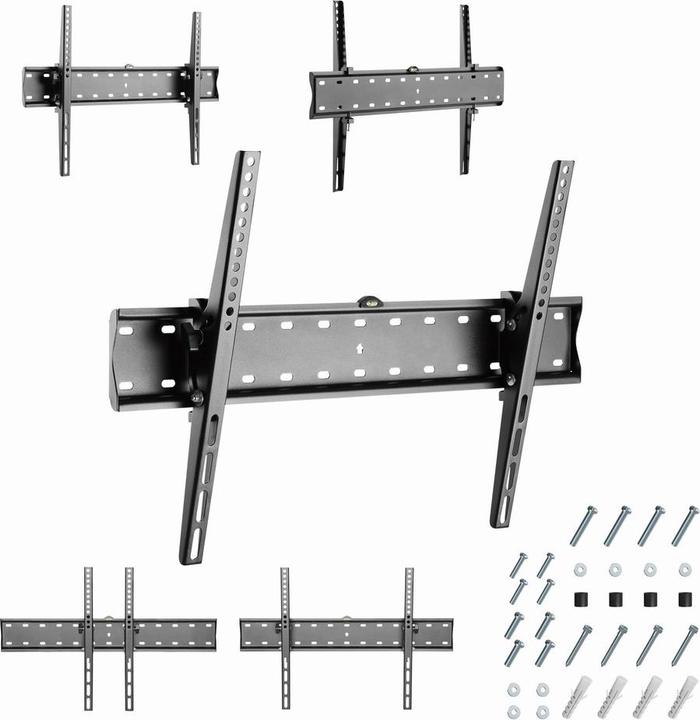 Produktbild Gembird WM-70T-02 TV mount (70") Black (Wand, 40 kg, 37" - 70")