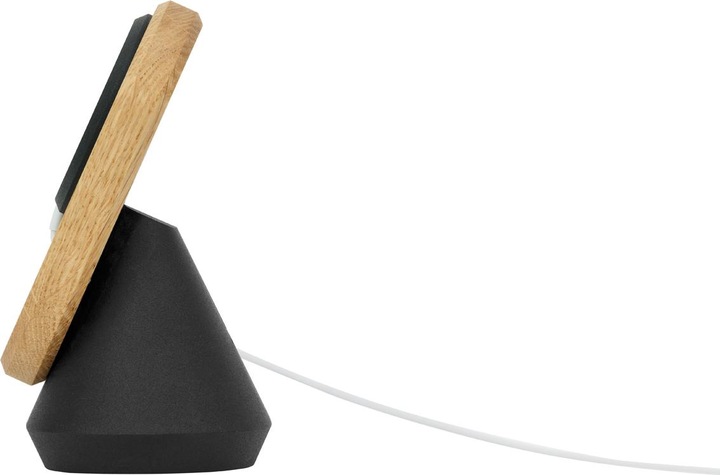 Actual product image Oakywood MagSafe iPhone Stand - vertical iPhone dock - color Oak -
