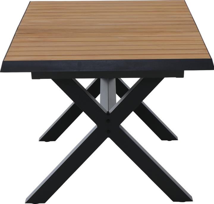 Image du produit Siena Garden Sincro Ausziehtisch 160/200x90cm matt anthrazit / Teak FSC (160 cm)