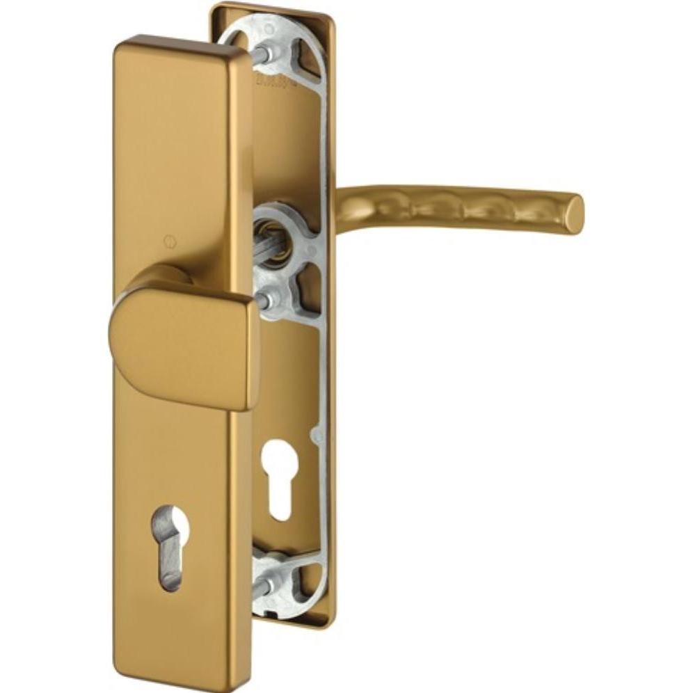 Hoppe, Türgriff + Fenstergriff, Schutzgarnitur Birmingham 78G/2222A/2440/1117 Aluminium F4 92 mm 67-72 mm (Türgarnitur)