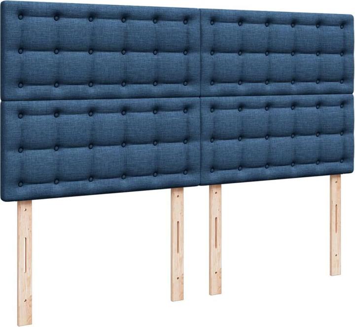 Produktbild vidaXL Bo x springbett mit Matratze 200 x 200 cm Stoff (200 x 200 cm)