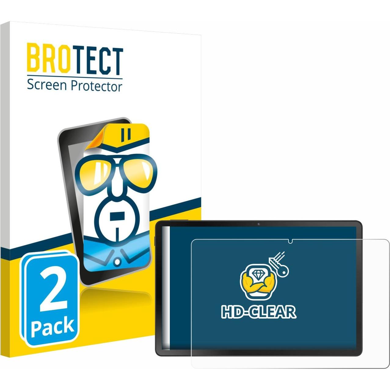 BROTECT Pellicola Trasparente (2 pz., Doogee U11), Pellicola tablet