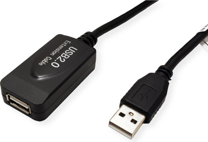 Productafbeelding Value USB 2.0-Kabel, 5 m, aktive Verlängerung (5 m, USB 2.0)
