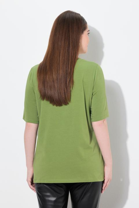 Produktbild Ulla Popken T-Shirt, Trachtenmotiv, Classic, V-Ausschnitt, Halbarm (42, 44)