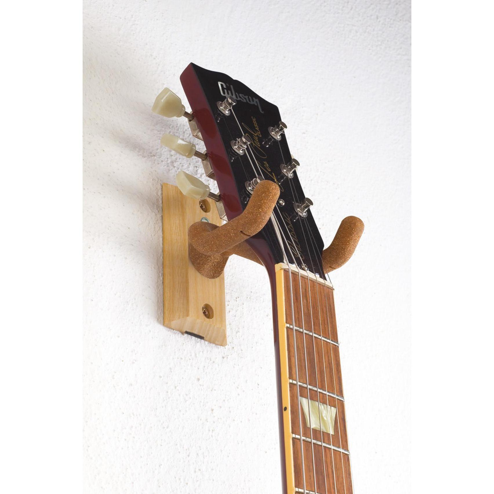 Thumbnail - K&M Gitarren-Wandhalter (Gitarre, Bass, E-Gitarre), Instrumentenständer + Halter, Braun