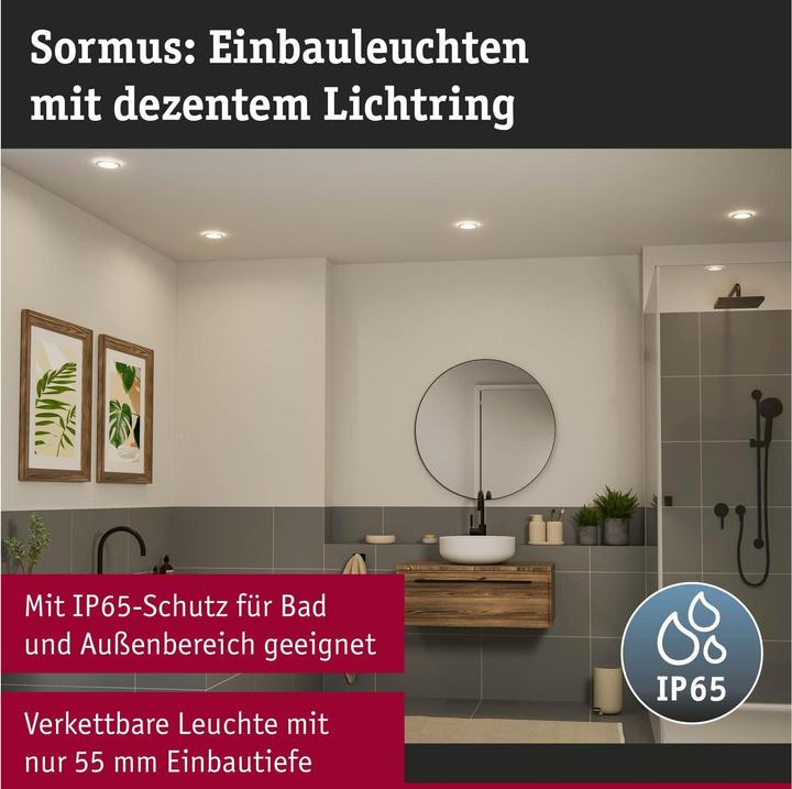 Image du produit Paulmann Einbauleuchte Sormus Set (560 lm)