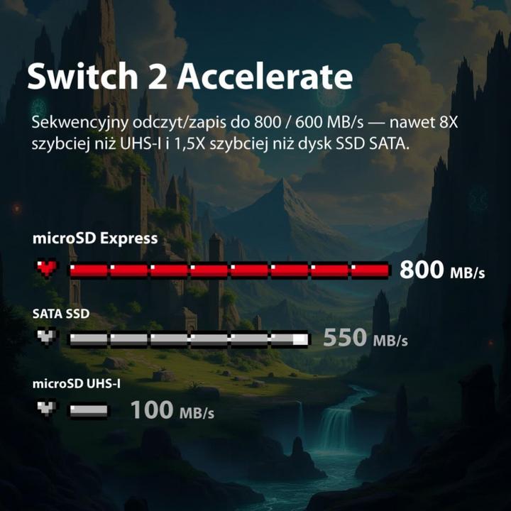 Productafbeelding Patriot microSDXC-kaart 512 GB Express 800/600MB/s Nintendo Switch 2 (512 GB, microSDXC, U3, UHS-I)
