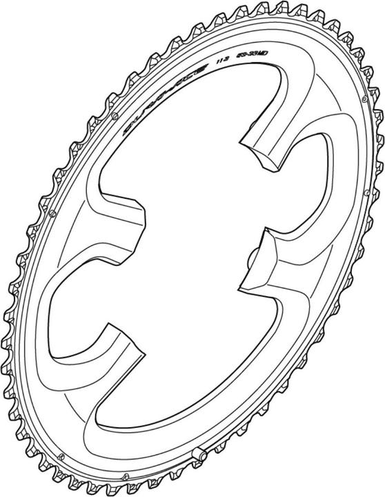 Produktbild Shimano Dura-Ace FC-9000 Kettenblatt 11-fach MC (52)