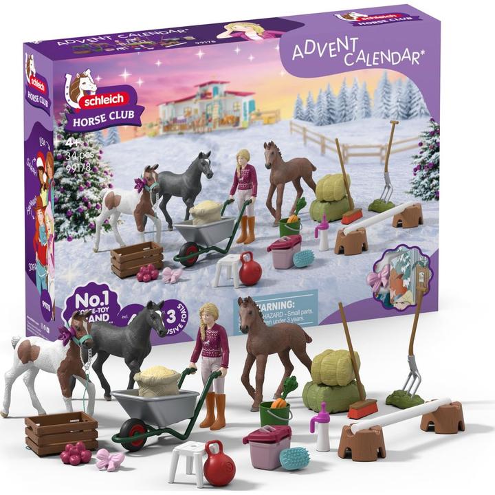 Productafbeelding Schleich Horse Club - Kerstwonder veulenopfok