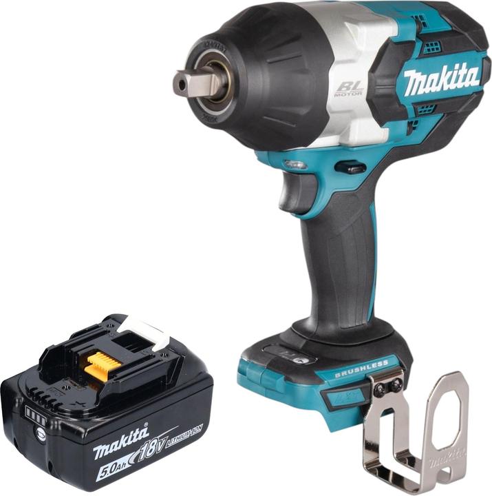 Produktbild Makita DTW 1004 T1 Akku Schlagschrauber 18 V 1050 Nm 1/2" Brushless + 1x Akku 5,0 Ah - ohne