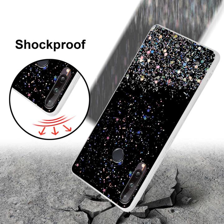 Image du produit Cadorabo Coque pour Huawei P40 LITE E TPU funkelnder Glitter (Huawei P40 Lite E)