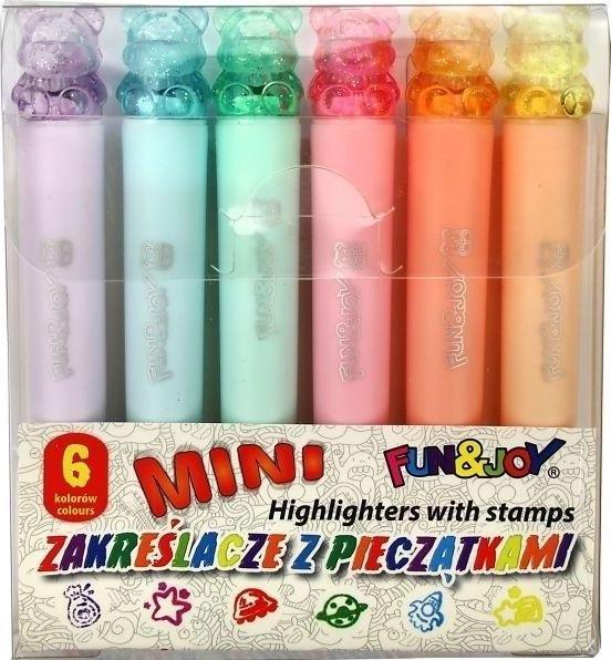 Produktbild Kolorowe Baloniki Mini-Textmarker 6 Farben (6x)