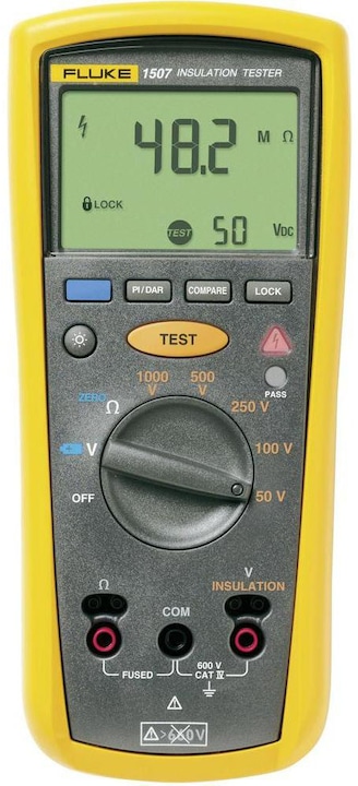 Actual product image Fluke Insulation measuring instrument 1507 50 V, 100 V, 25 (CAT IV 600V)
