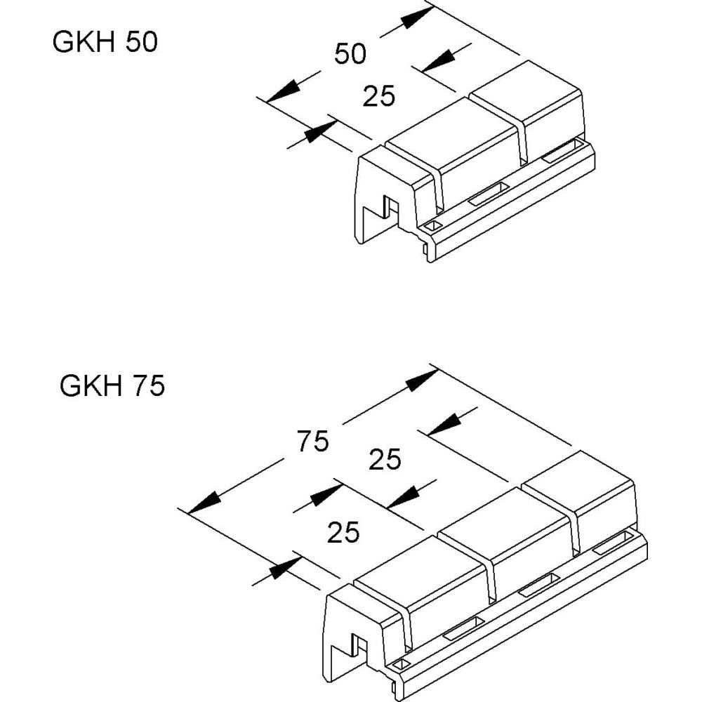 Thumbnail - Niedax, Kabelschutz + Kabelführung, Profilhalteklammer GKH 50 W (50 mm)