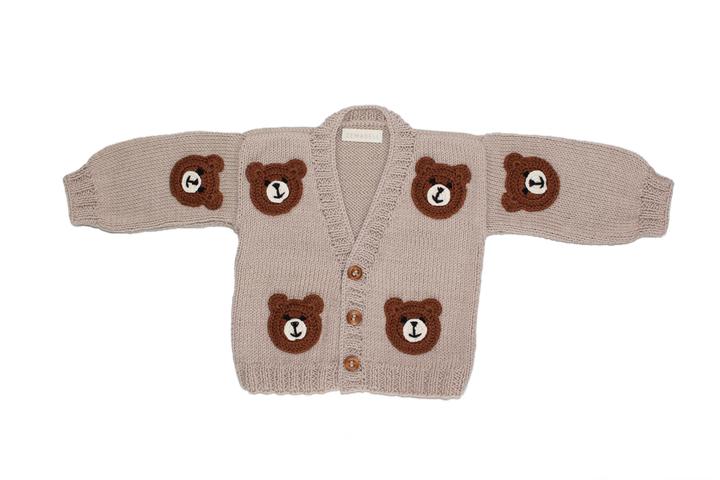 Produktbild Zemabell Premium Strickjacke "Ted" mit Bären-Stickerei (80, 86)