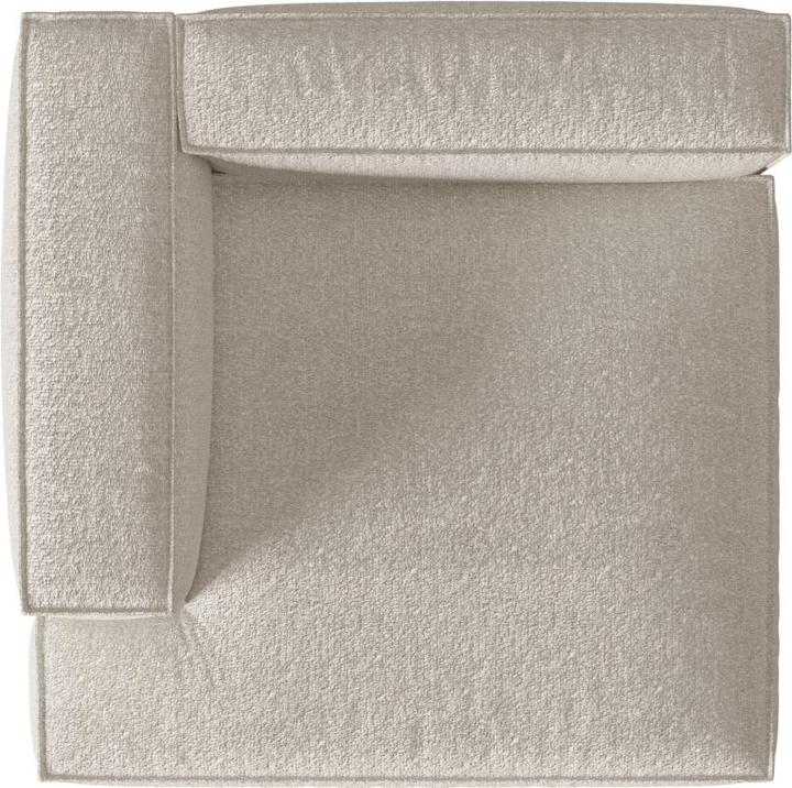 Image du produit Micadoni Chaise longue modulable gauche, "Nuria", 1 Place, Beige, 147x147x72 Fabriqué en Europe (Méridienne)