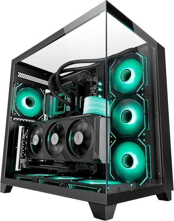 Immagine prodotto Mars Gaming Boitier Moyen Tour Atx Mc-3c RGB Avec Panneaux Vitrés (Noir) (ATX, mATX, Mini-ITX)