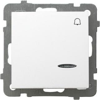 Ospel ŁP-6GS/m/00, Taster + Schalter, Weiss
