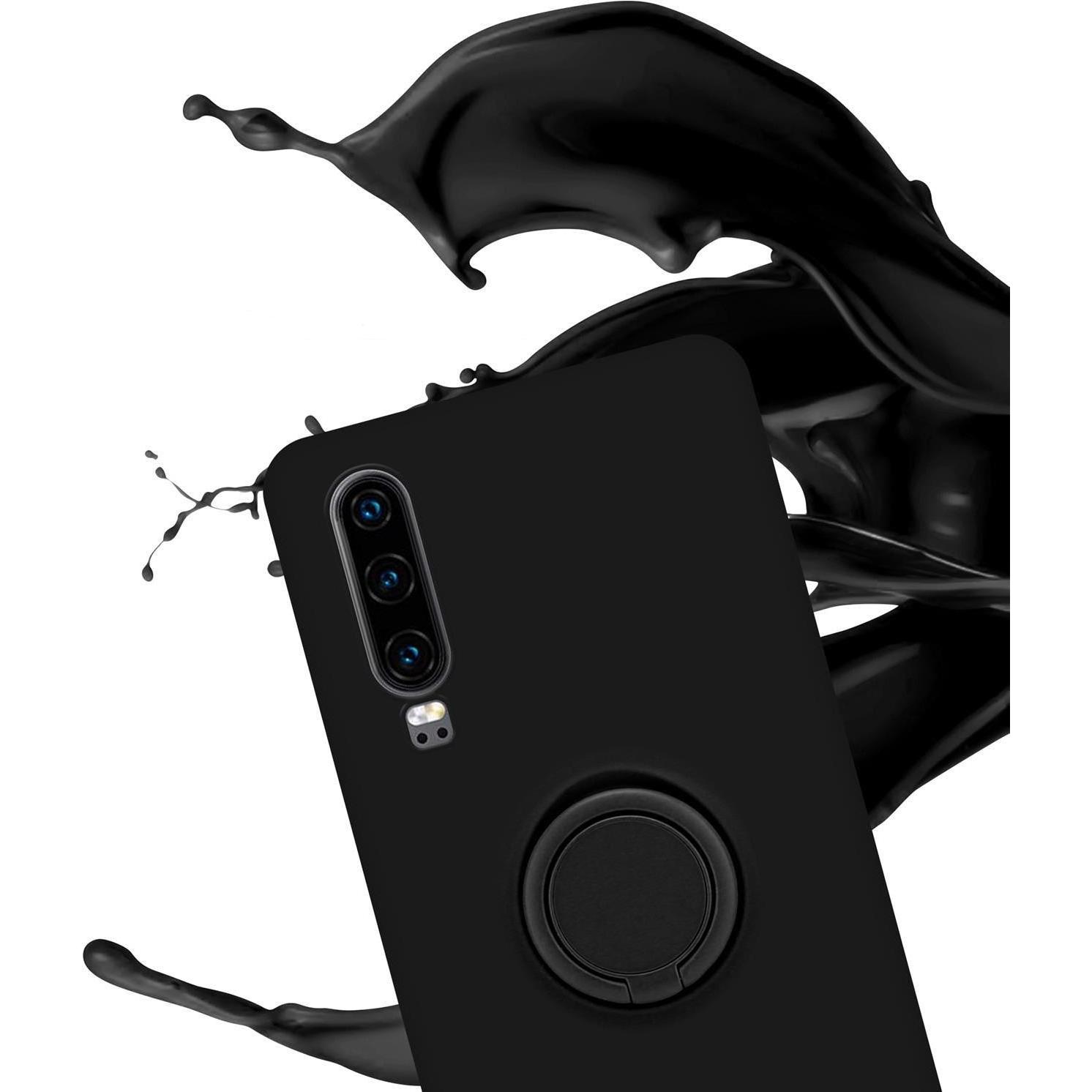 Thumbnail - Cadorabo TPU Liquid Ring Silicone Case Hülle (Huawei P30), Smartphone Hülle, Schwarz
