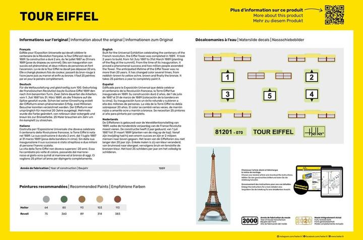 Actual product image Heller Tour Eiffel