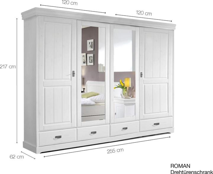 Immagine prodotto Möbel-Eins Romano (255 x 62 x 217 cm)