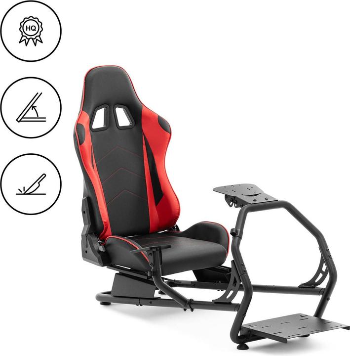 Produktbild MSW Rennsitz Gaming Rennsimulator Sitz Simulatorsitz Stahlrahmen einstellbar