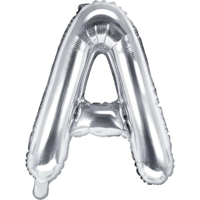 Partydeco Ballon Buchstabe "A" in Silber