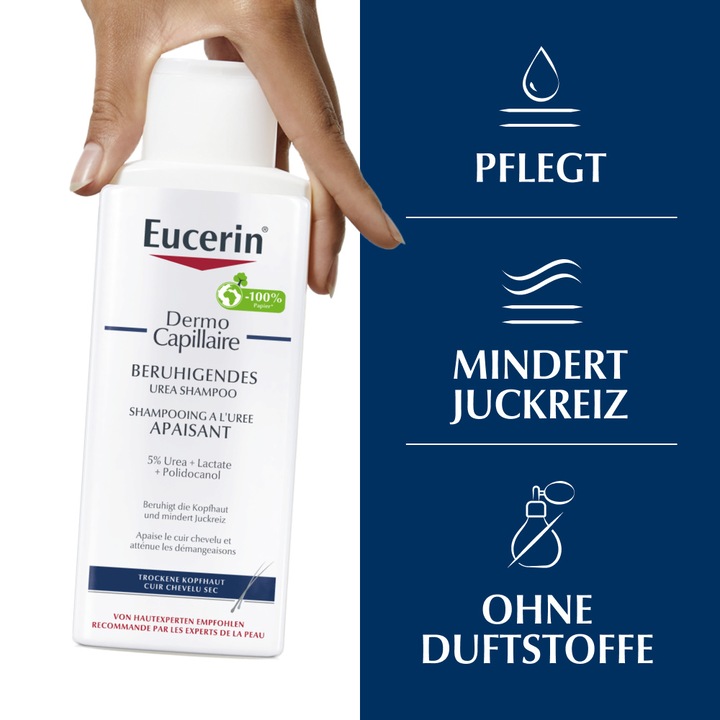 Image du produit Eucerin Shampooing à l'urée apaisant DermoCapillaire (250 ml, Shampoing liquide)
