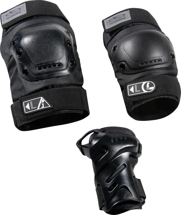 Produktbild Hudora Protektoren-Set (M, Ellbogenschoner, Knieschoner, 6 Stück)